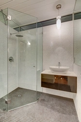 Shower cabins instead of bathtubs photo