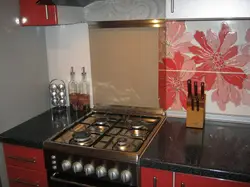 Kitchen design with stove against the wall
