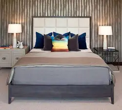 Nightstands Near The Bed In The Bedroom Photo