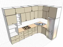 Kitchen design measuring 5 by 5 meters
