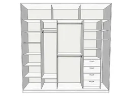 Filling a wardrobe in a hallway with 3 doors photo