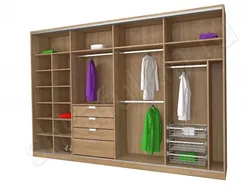 Filling a wardrobe in a hallway with 3 doors photo