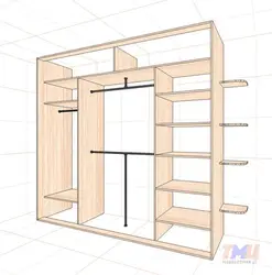 Filling a wardrobe in a hallway with 3 doors photo