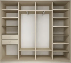 Filling a wardrobe in a hallway with 3 doors photo