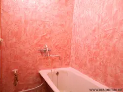 Liquid wallpaper for bathroom walls photo