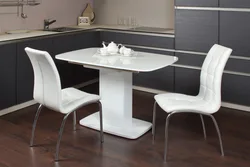 Kitchen table with one leg photo