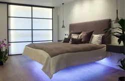 Floating Bed In The Bedroom Interior