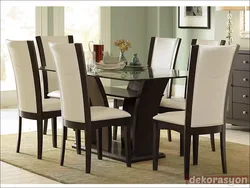 What tables and chairs are now in fashion for the kitchen photo