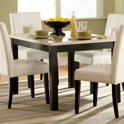 What tables and chairs are now in fashion for the kitchen photo