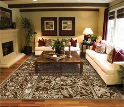 Carpet in the living room in a modern style photo