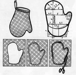 DIY Ас Үй Қолғаптары Үлгісінің Фотосуреті