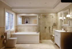 Interior Of A Bathroom With A Toilet In A House With A Window