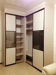 Wardrobes in the bedroom design photo inside corner