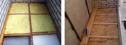 How to insulate the floor on a loggia with your own hands step by step photo