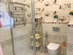 Плитка шебби в интерьере ванной