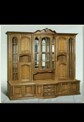 Oak furniture for the living room photo