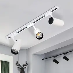 Track lamp for suspended ceiling photo in the kitchen interior