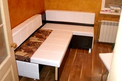 Small kitchen design with sleeping area