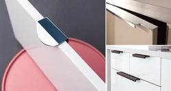 End handles in the kitchen interior