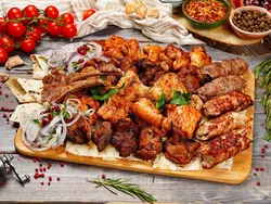 Каўказская кухня дызайн