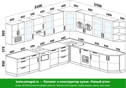 Памеры кухні стандарт фота