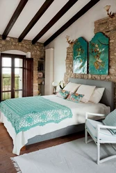 Mediterranean style in the bedroom interior