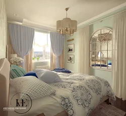 Mediterranean style in the bedroom interior