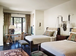 Mediterranean style in the bedroom interior