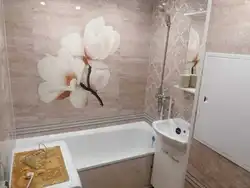 Дәретхана панельдері бар шағын ванна бөлмесінің дизайны