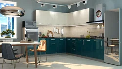 Kitchen interior center photo