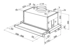 Kitchen hood with ventilation outlet 60 photos