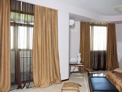 What should be the length of tulle in the living room photo