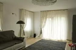 Какой должна быть длина тюли гостиной фото