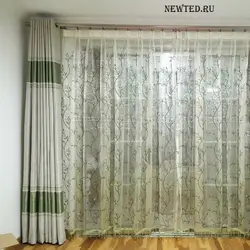 Какой должна быть длина тюли гостиной фото