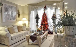 Winter living room photo
