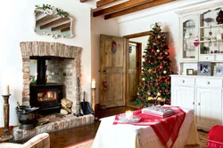 Winter living room photo
