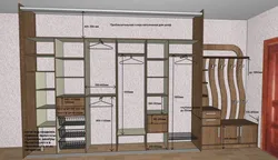 Corner hallway wardrobes filling photo