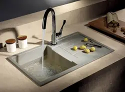 Stone Sinks In The Kitchen Interior