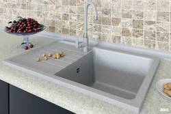 Stone Sinks In The Kitchen Interior