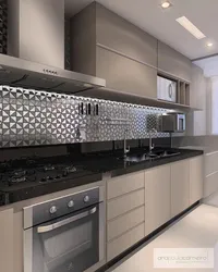 Kafeldən hazırlanmış mətbəx önlük müasir dizayn 2023
