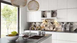 Kitchen Apron Made Of Tiles Modern Design 2023