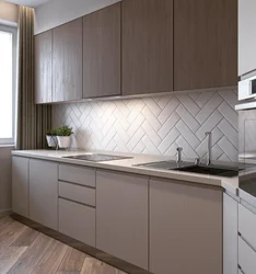 Kitchen Apron Made Of Tiles Modern Design 2023