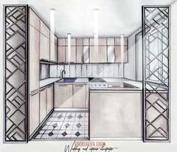 Kitchen design sketch