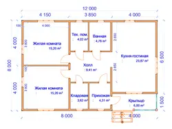 Photo of a house 8 by 8 one-story photo with two bedrooms