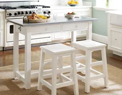 Table With Drawer For A Small Kitchen Photo