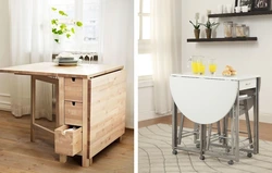 Table with drawer for a small kitchen photo