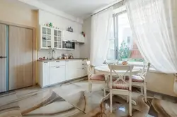 Ağ mətbəx üçün pərdə dizaynı