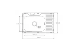 Mortise kitchen sinks made of stainless steel dimensions photo