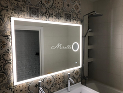 Inexpensive bathroom mirror photo