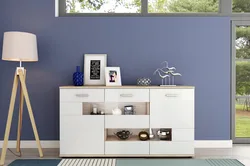 Chest of drawers in the living room in a modern style photo